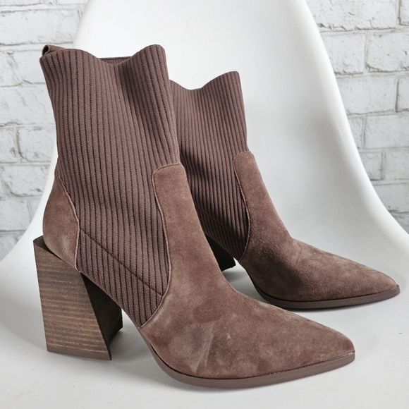 Steve Madden Shoes - STEVE MADDEN Tackle Taupe Suede Ankle Boots, 7m